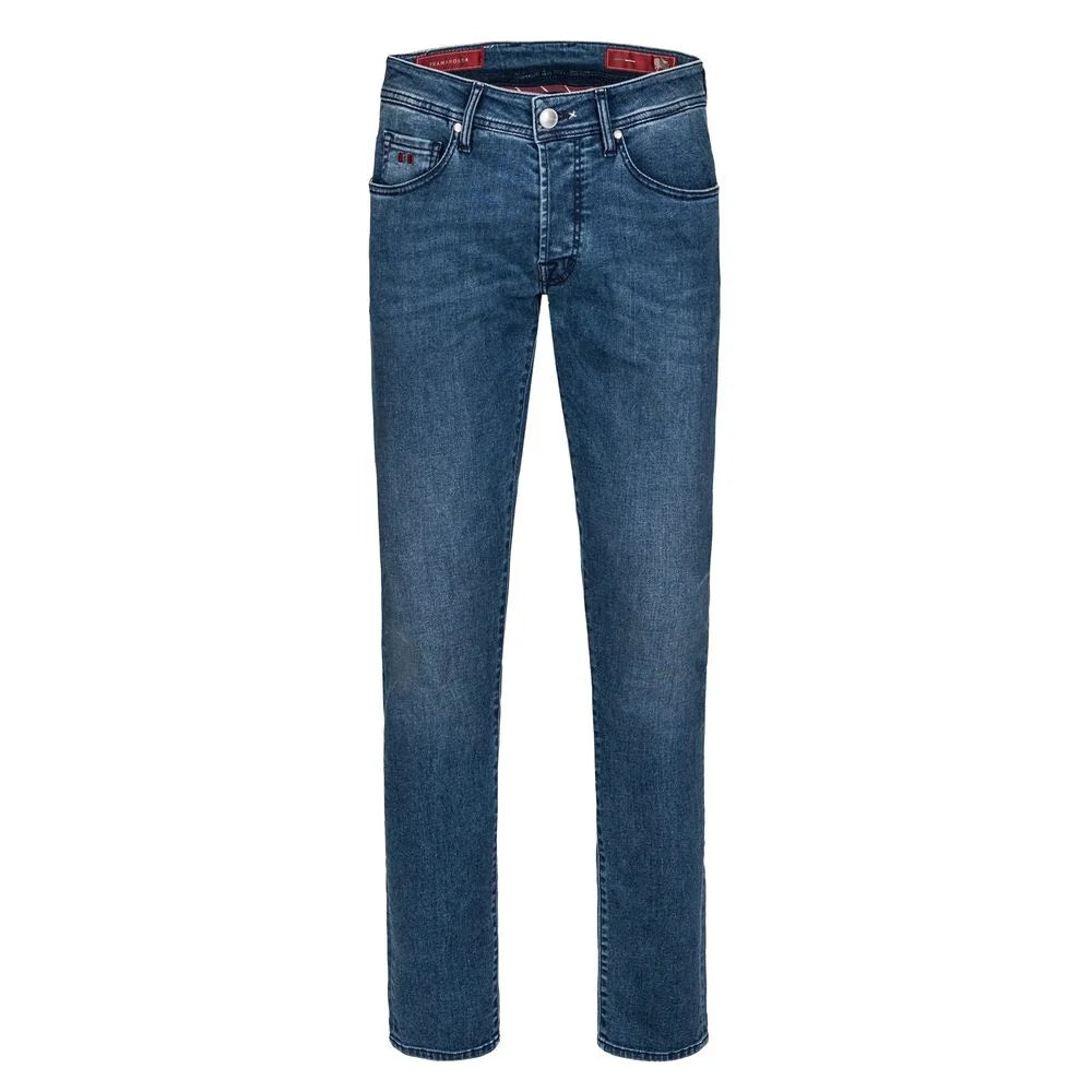 Tramarossa Blue Cotton Pant - Jeans