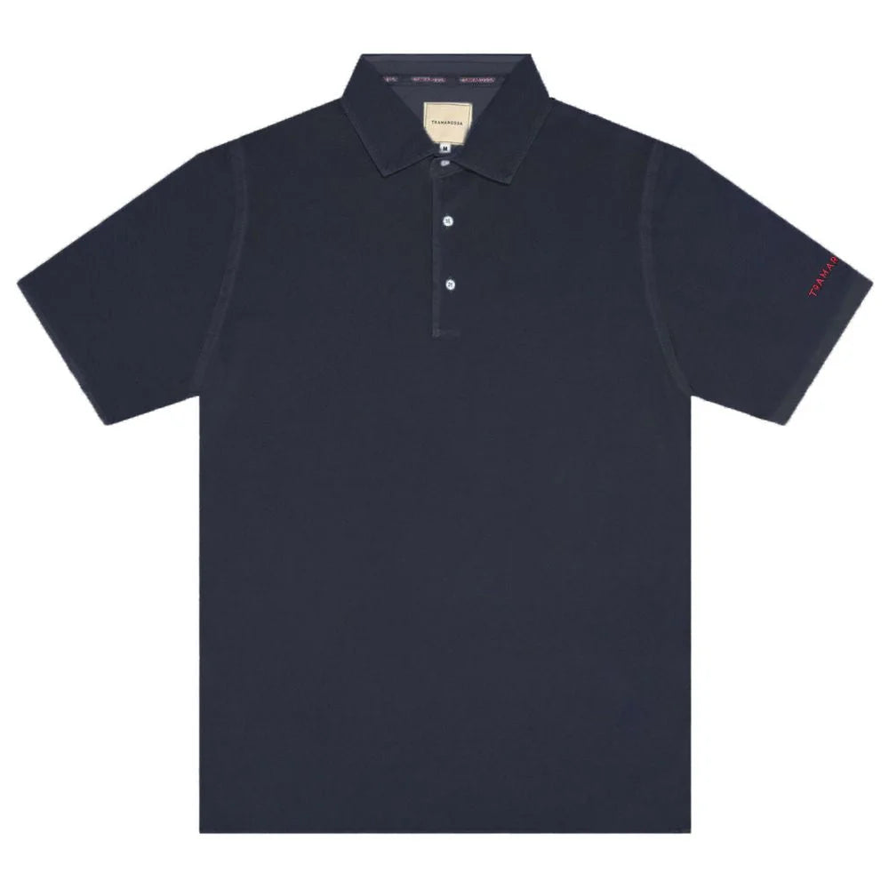 Tramarossa Blue Cotton Polo Shirt - Polos