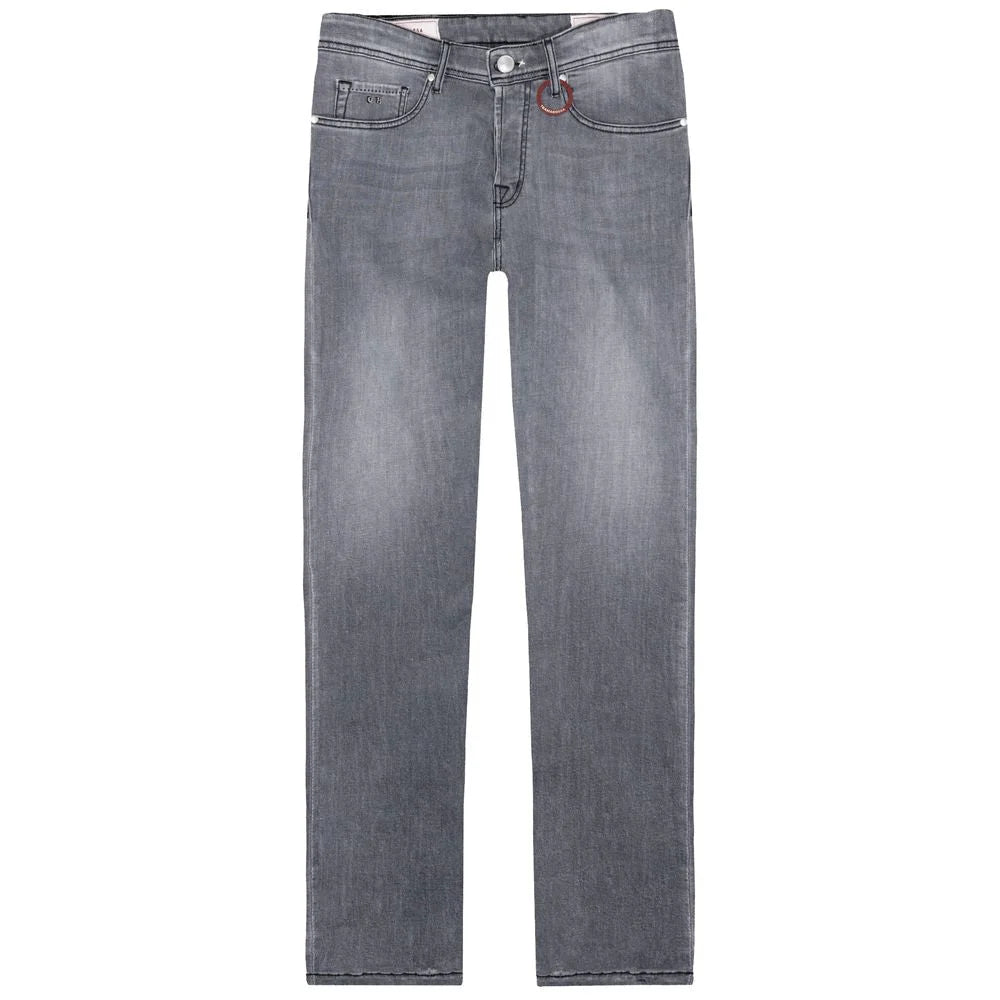 Tramarossa Gray Cotton Men Jeans - Jeans
