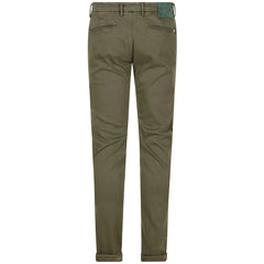 Tramarossa Green Cotton Men Chino Pants - Chinos