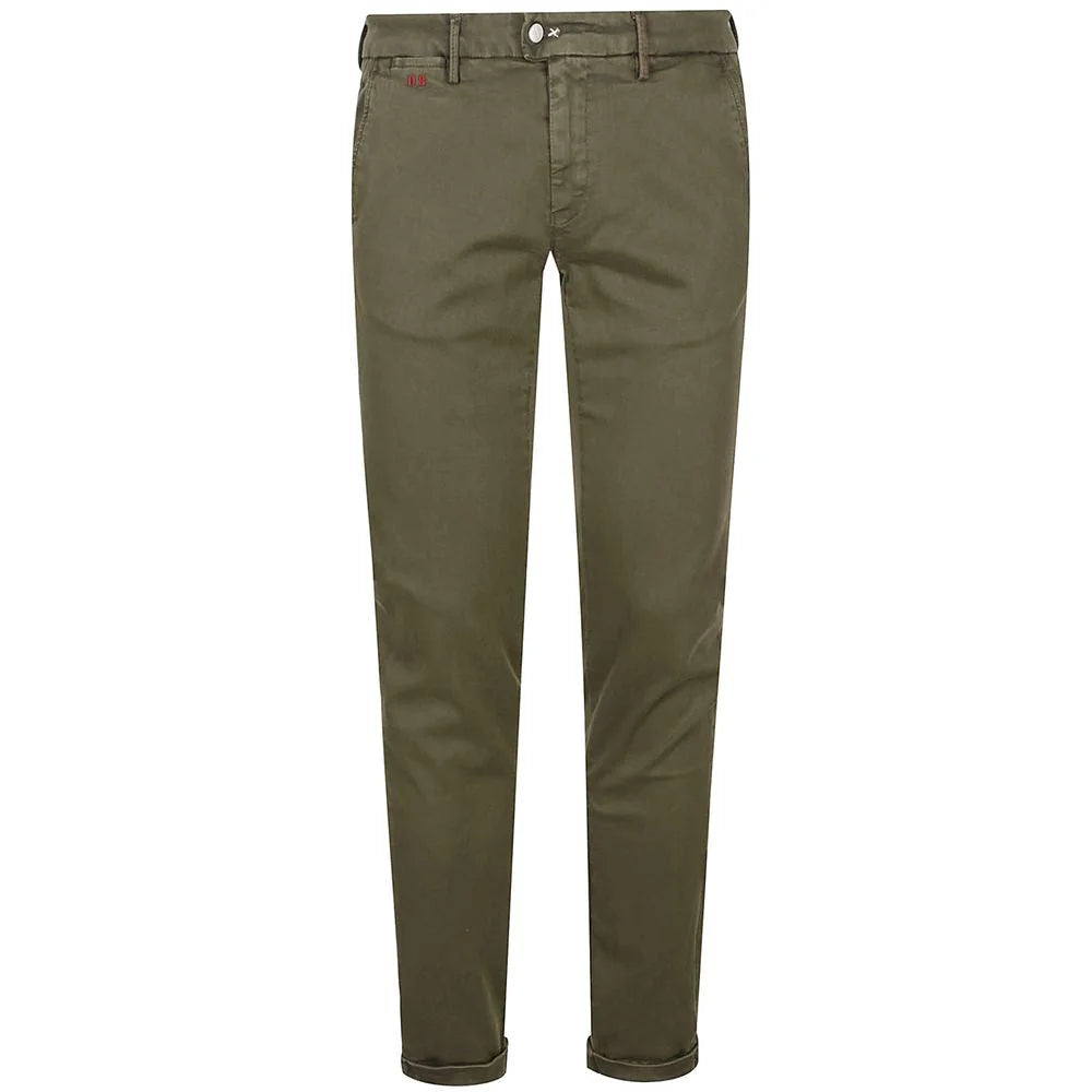 Tramarossa Green Cotton Men Chino Pants - Chinos