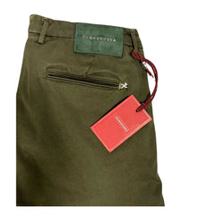 Tramarossa Green Cotton Men Chino Pants - Chinos