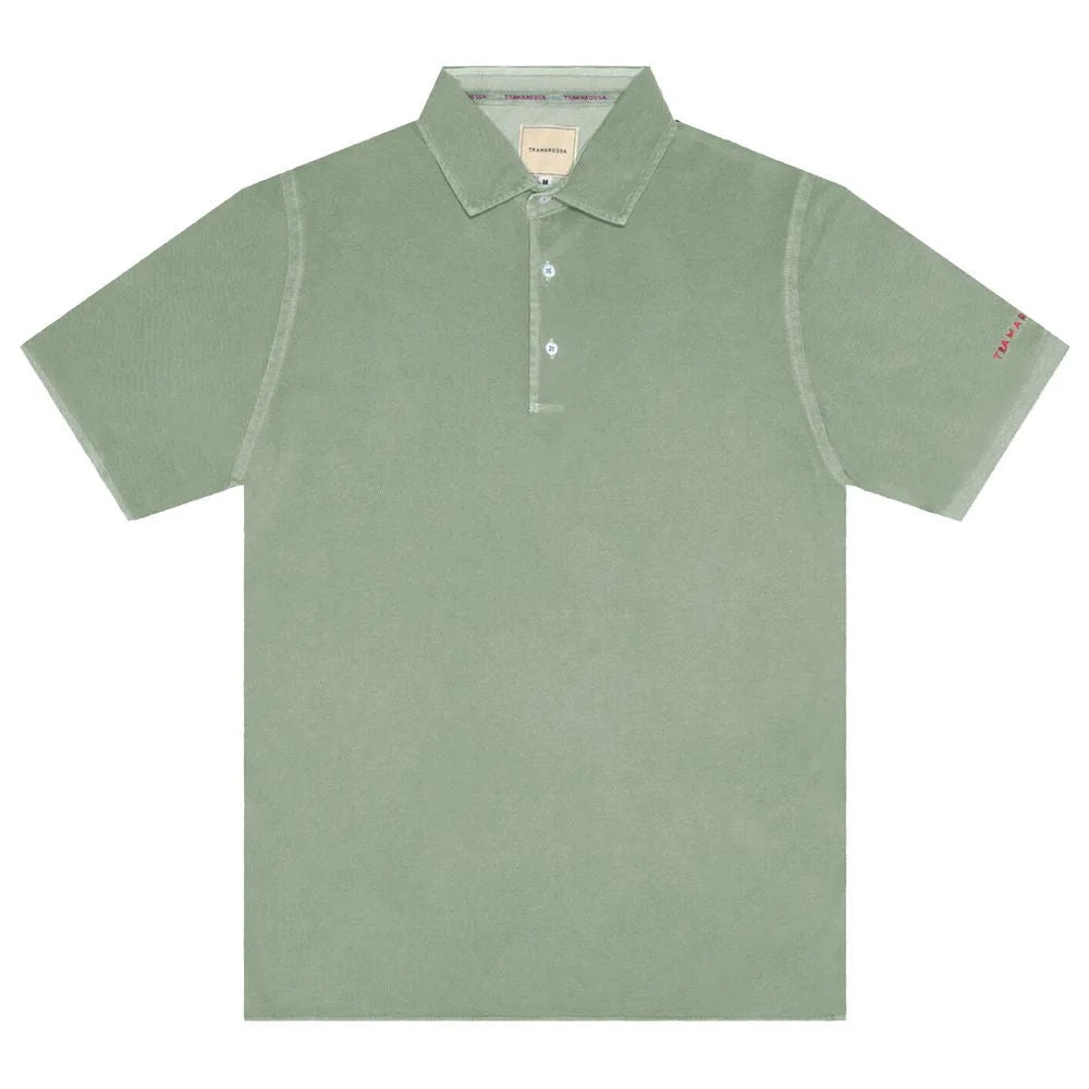 Tramarossa Green Cotton Polo Shirt - Polos