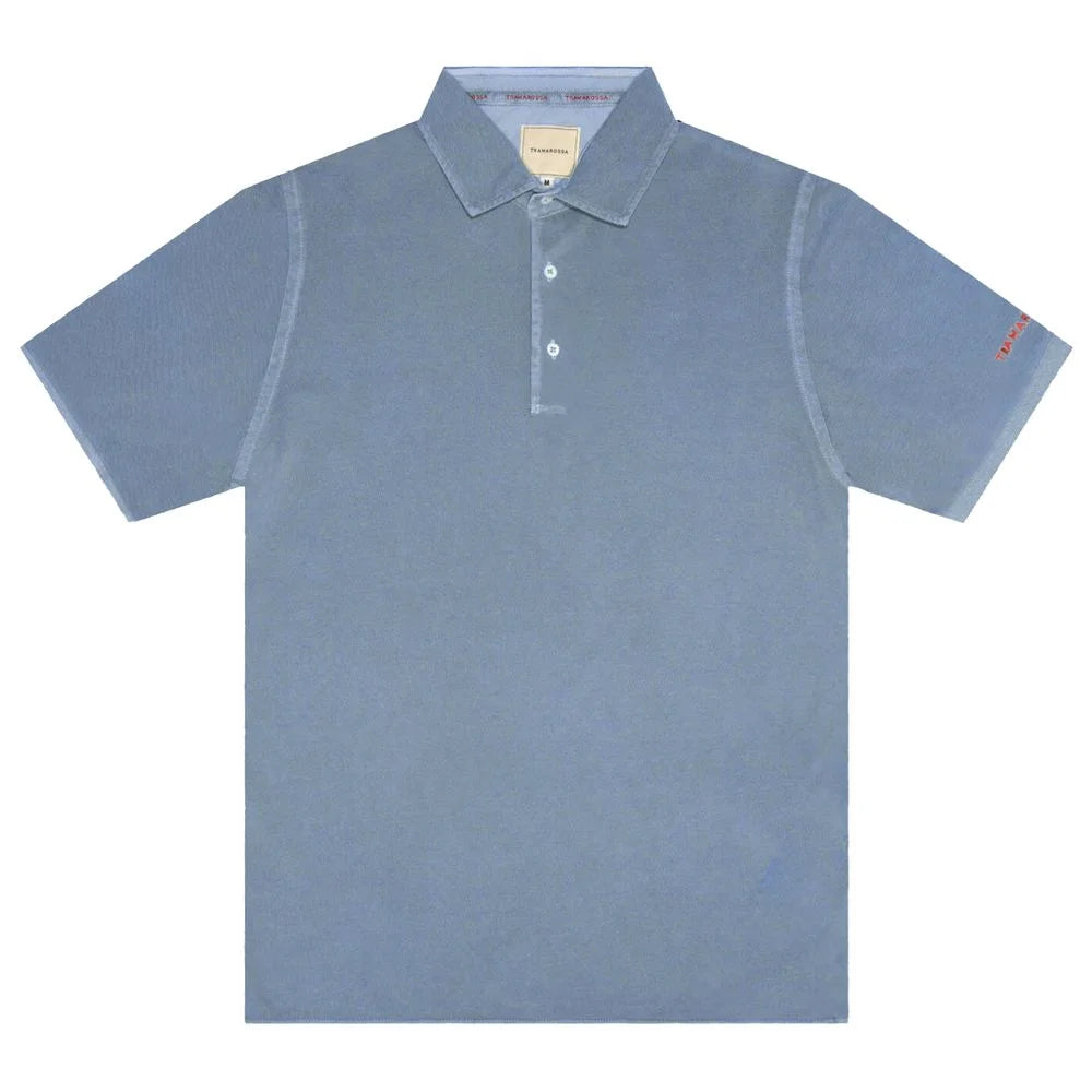 Tramarossa Light Blue Cotton Men Polo Shirt - Polos