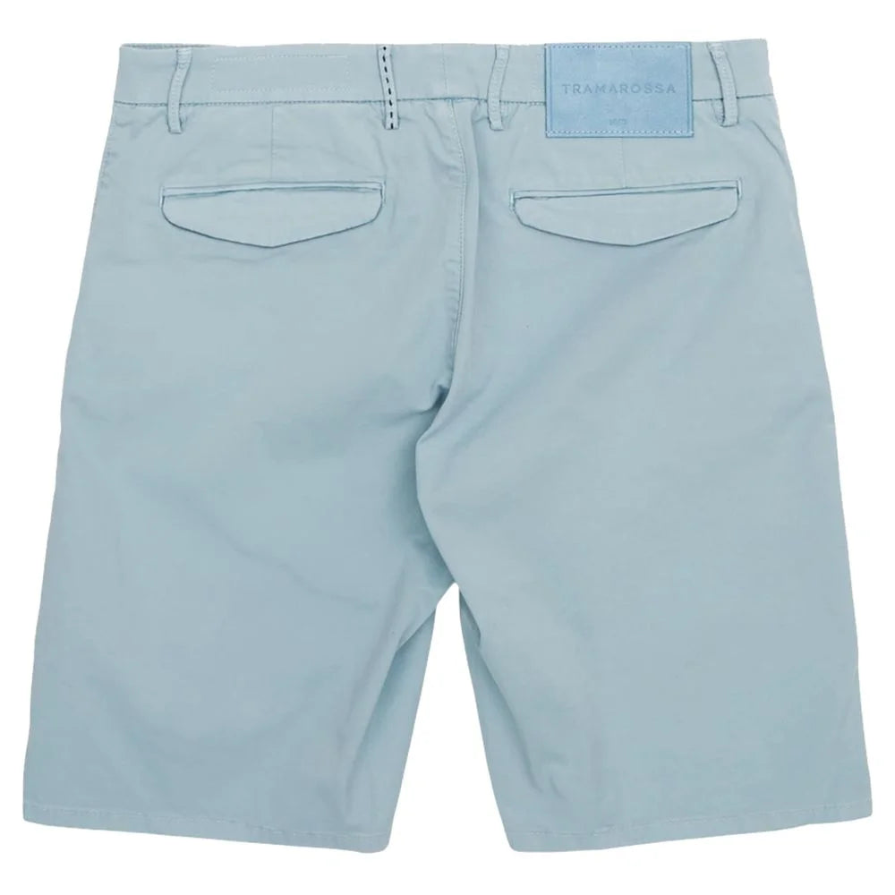 Tramarossa Light Blue Linen Men Short - Bermudas
