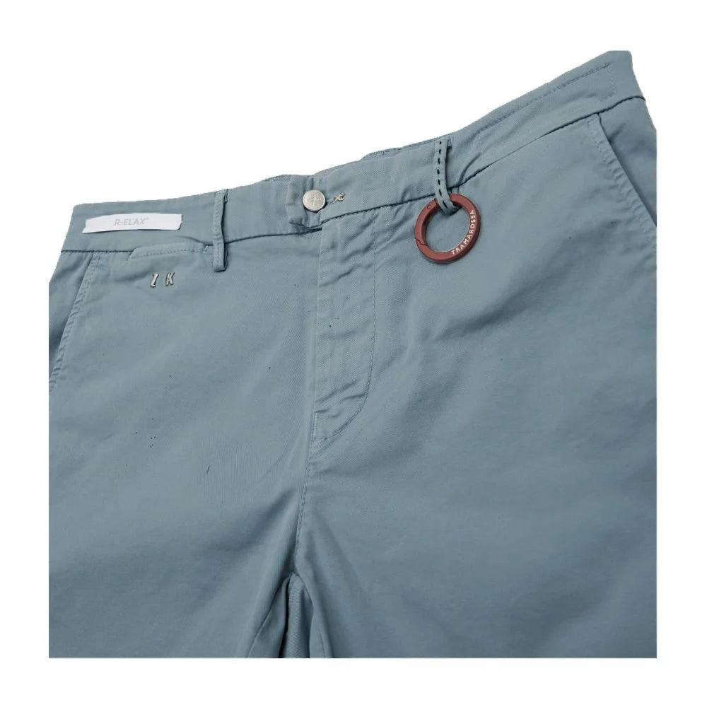 Tramarossa Light Blue Linen Men Short - Chino Shorts