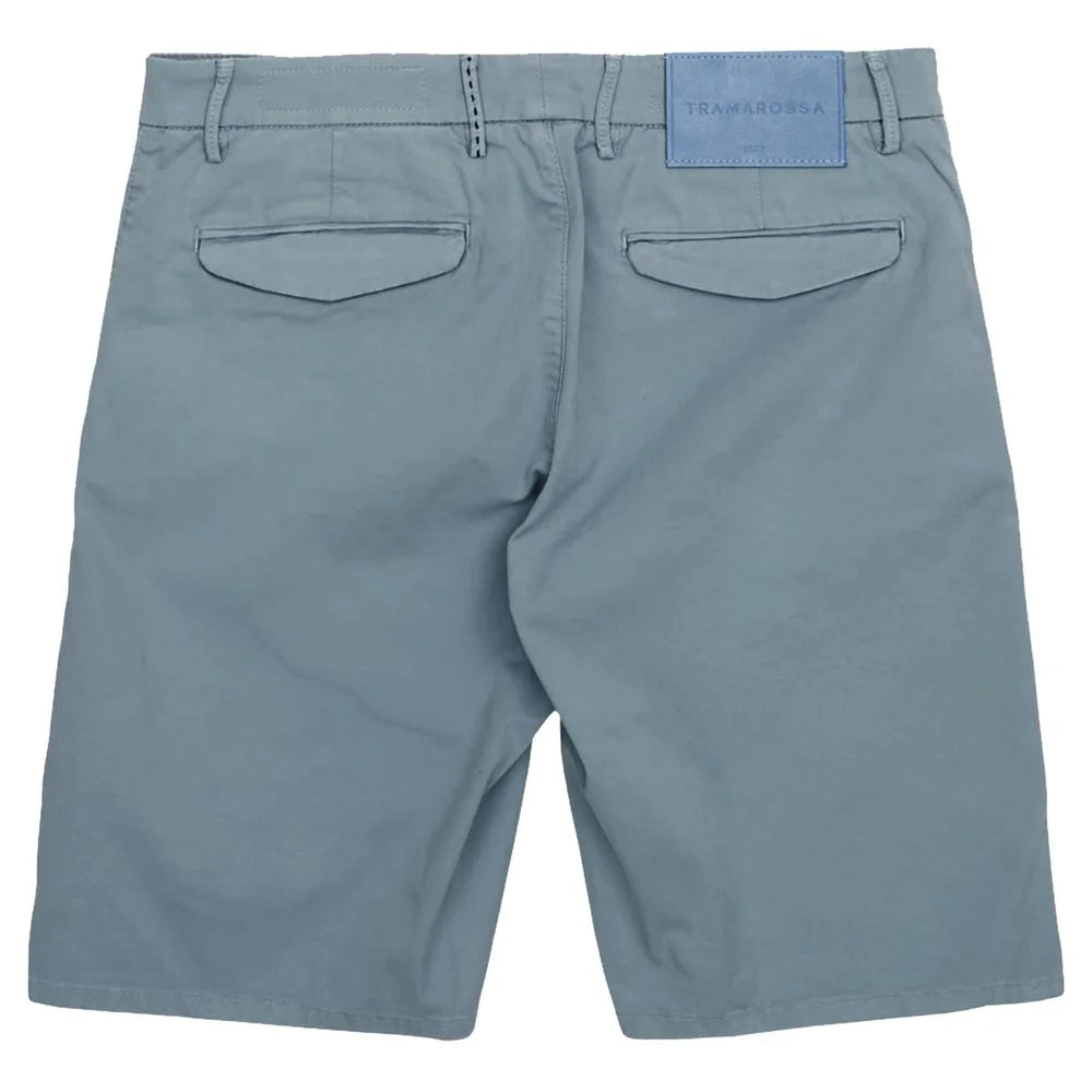 Tramarossa Light Blue Linen Men Short - Chino Shorts