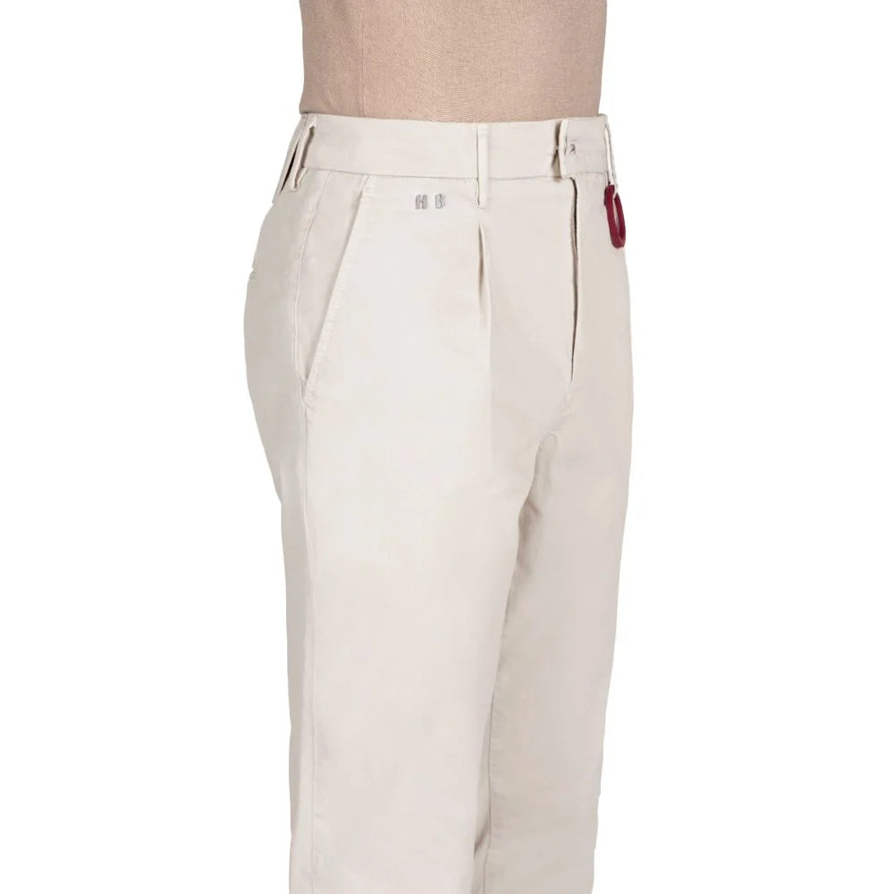 Tramarossa White Cotton Pant - Chinos