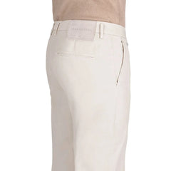 Tramarossa White Cotton Pant - Chinos