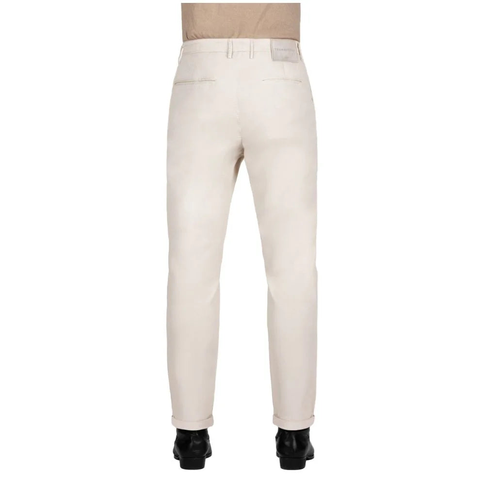 Tramarossa White Cotton Pant - Chinos