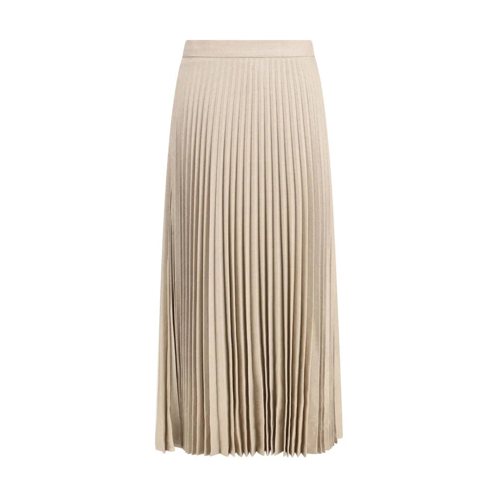 True Royal Pleated Wool Skirt - IT44 | L - Skirts
