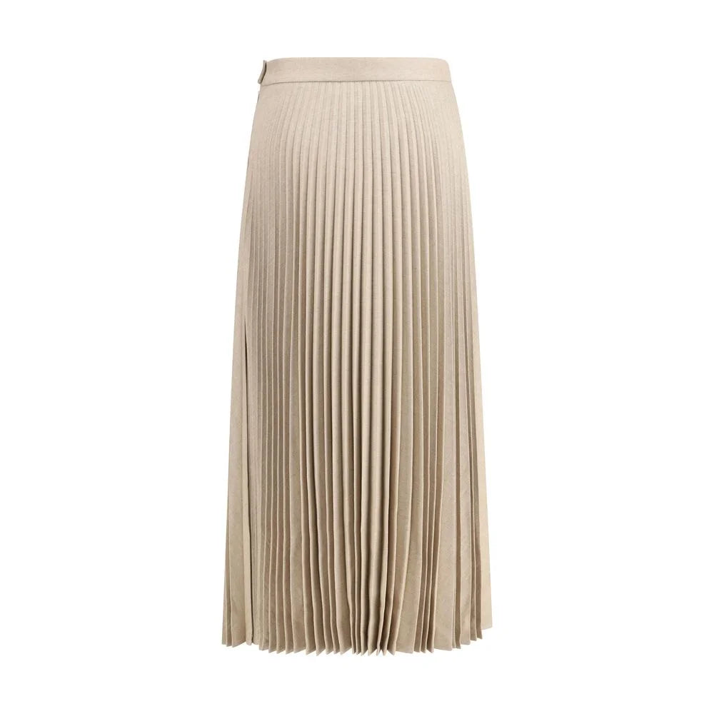 True Royal Pleated Wool Skirt - IT44 | L - Skirts