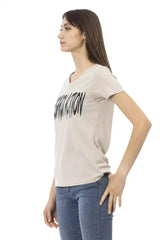 Trussardi Action Beige Cotton Women T-Shirt - T-Shirts