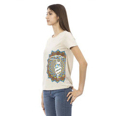 Trussardi Action Beige Cotton Women T-Shirt - T-Shirts
