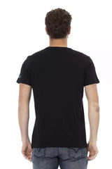 Trussardi Action Black Cotton Men T-Shirt - T-Shirts
