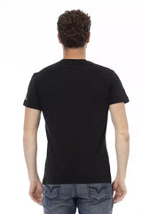 Trussardi Action Black Cotton Men T-Shirt - T-Shirts