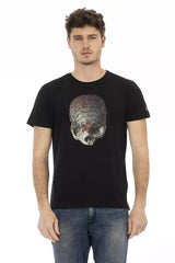 Trussardi Action Black Cotton Men T-Shirt - T-Shirts