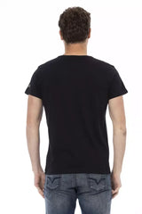 Trussardi Action Black Cotton Men T-Shirt - T-Shirts