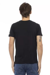 Trussardi Action Black Cotton Men T-Shirt - T-Shirts