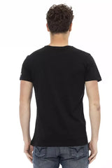 Trussardi Action Black Cotton Men T-Shirt - T-Shirts