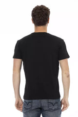 Trussardi Action Black Cotton Men T-Shirt - T-Shirts
