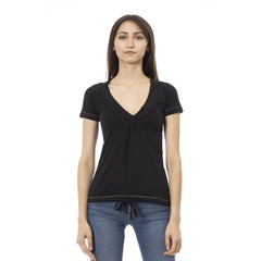 Trussardi Action Black Cotton Women T-Shirt - T-Shirts