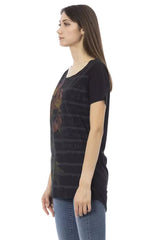 Trussardi Action Black Cotton Women T-Shirt - T-Shirts