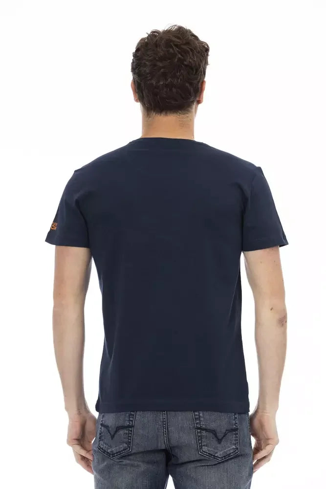 Trussardi Action Blue Cotton Men T-Shirt - T-Shirts