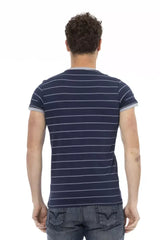 Trussardi Action Blue Cotton Men T-Shirt - T-Shirts
