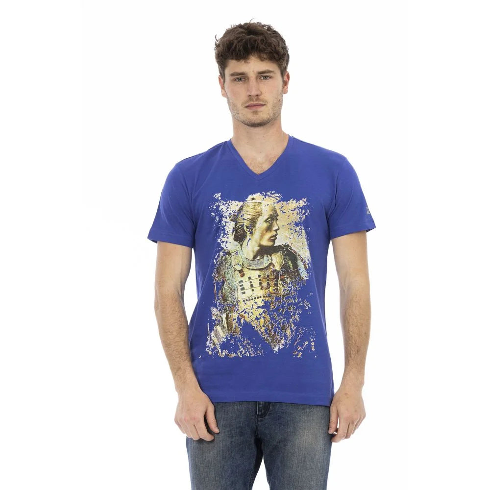 Trussardi Action ’Blue Cotton Men T-Shirt’ - T-Shirts