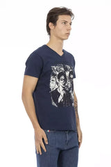 Trussardi Action Blue Cotton Men T-Shirt - T-Shirts