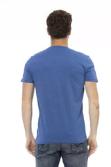 Trussardi Action Blue Cotton Men T-Shirt - T-Shirts