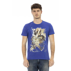 Trussardi Action Blue Cotton Men T-Shirt - T-Shirts