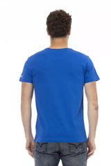 Trussardi Action Blue Cotton Men T-Shirt - T-Shirts