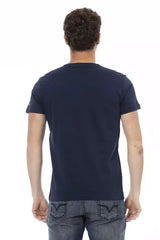 Trussardi Action Blue Cotton Men T-Shirt - T-Shirts