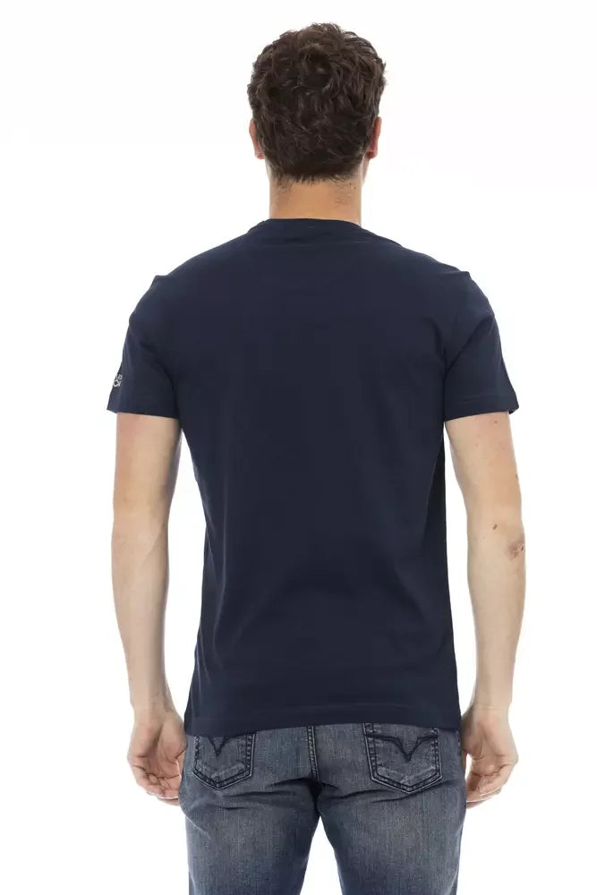 Trussardi Action Blue Cotton Men T-Shirt - T-Shirts