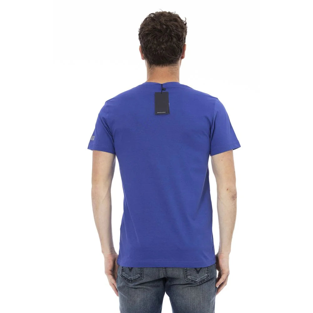 Trussardi Action ’Blue Cotton Men T-Shirt’ - T-Shirts