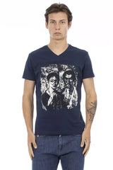 Trussardi Action Blue Cotton Men T-Shirt - T-Shirts