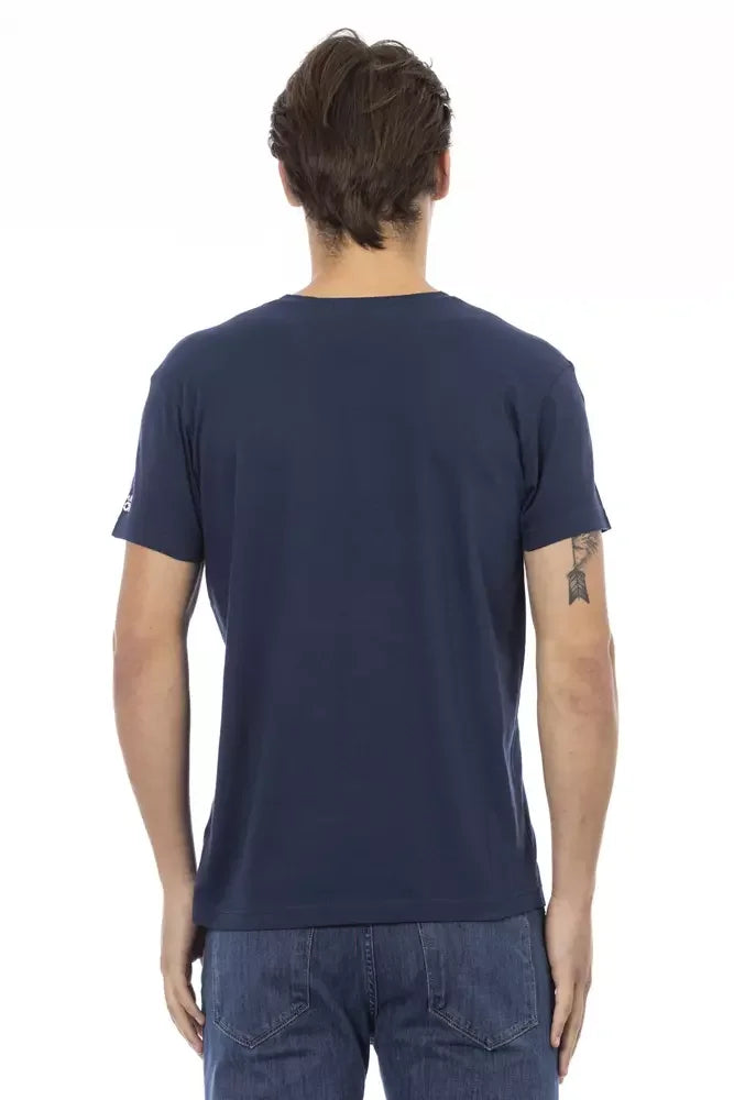 Trussardi Action Blue Cotton Men T-Shirt - T-Shirts