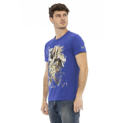 Trussardi Action Blue Cotton Men T-Shirt - T-Shirts