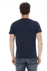 Trussardi Action Blue Cotton Men T-Shirt - T-Shirts