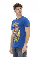 Trussardi Action Blue Cotton Men’s T-Shirt - T-Shirts