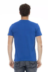 Trussardi Action Blue Cotton Men’s T-Shirt - T-Shirts