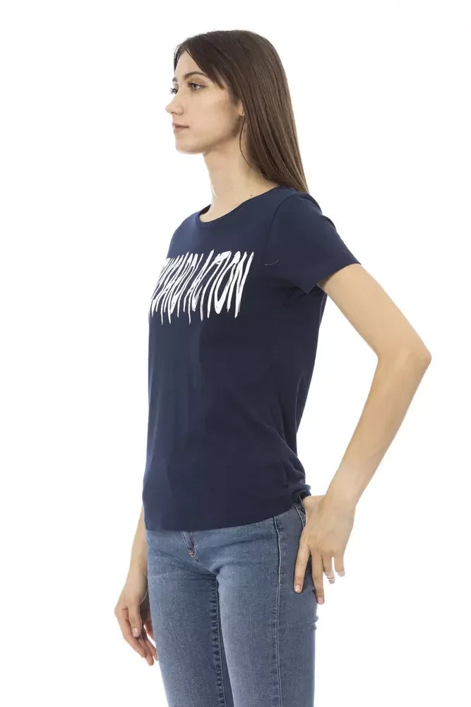 Trussardi Action Blue Cotton Women T-Shirt - T-Shirts