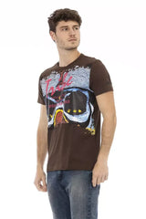 Trussardi Action Brown Cotton Men T-Shirt - T-Shirts