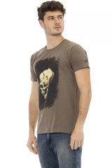 Trussardi Action Brown Cotton Men T-Shirt - T-Shirts