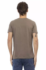 Trussardi Action Brown Cotton Men T-Shirt - T-Shirts