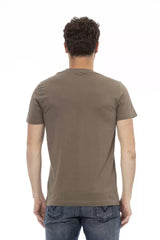 Trussardi Action Brown Cotton Men T-Shirt - T-Shirts