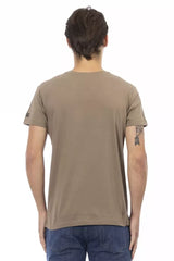 Trussardi Action Brown Cotton Men’s T-Shirt - T-Shirts