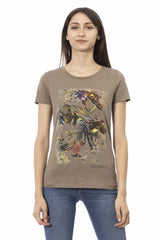 Trussardi Action Brown Cotton Women T-Shirt - T-Shirts